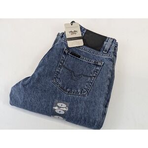 Harley Davidson Bootcut Jeans 31x33 Womans 8 Biker Blue Denim Motorcycle